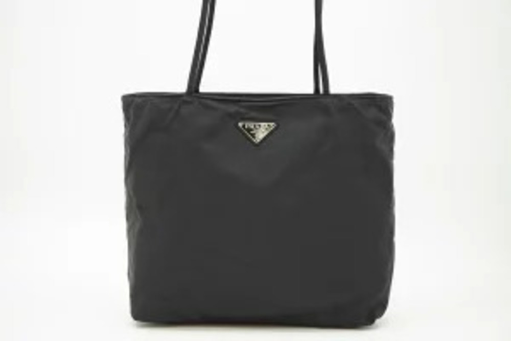 Prada Vela Tessuto Hobo Shoulder Bag Black